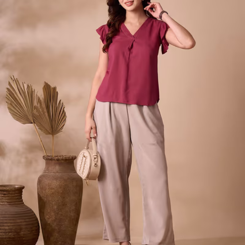 Top with Lace Inserts
